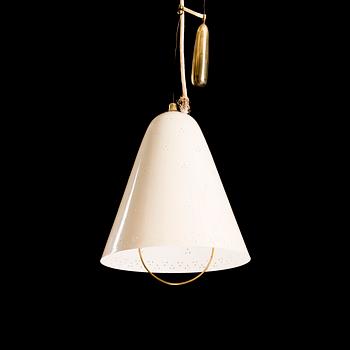 PAAVO TYNELL, A PENDANT LAMP. Manufactured by Taito. 1940/50s.