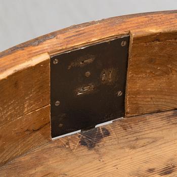 A 19th century Baroque style oak chest of drawers.