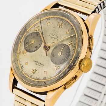 ANCRE, "Chronographe Suisse", chronograph, wristwatch, 37,5 mm.