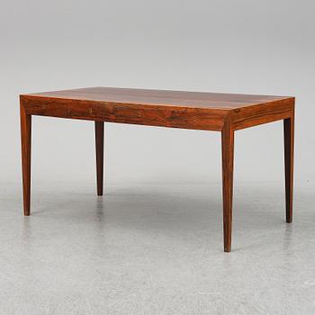 Severin Hansen, a 1950'-60's palisander desk, Haslev Møbelfabrik, Denmark.