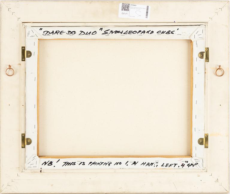 Willem Sternberg de Beer, diptych, oil on canvas, signed.