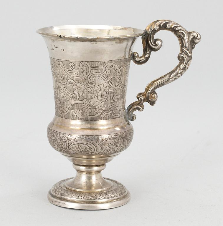 MUGG, silver. Moskva 1850.