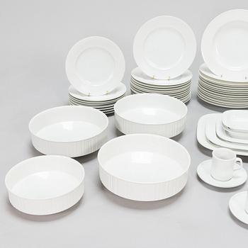 Tapio Wirkkala, an 85-piece 'Variation' porcelain tableware set for Rosenthal, Germany, 1970s-80s.