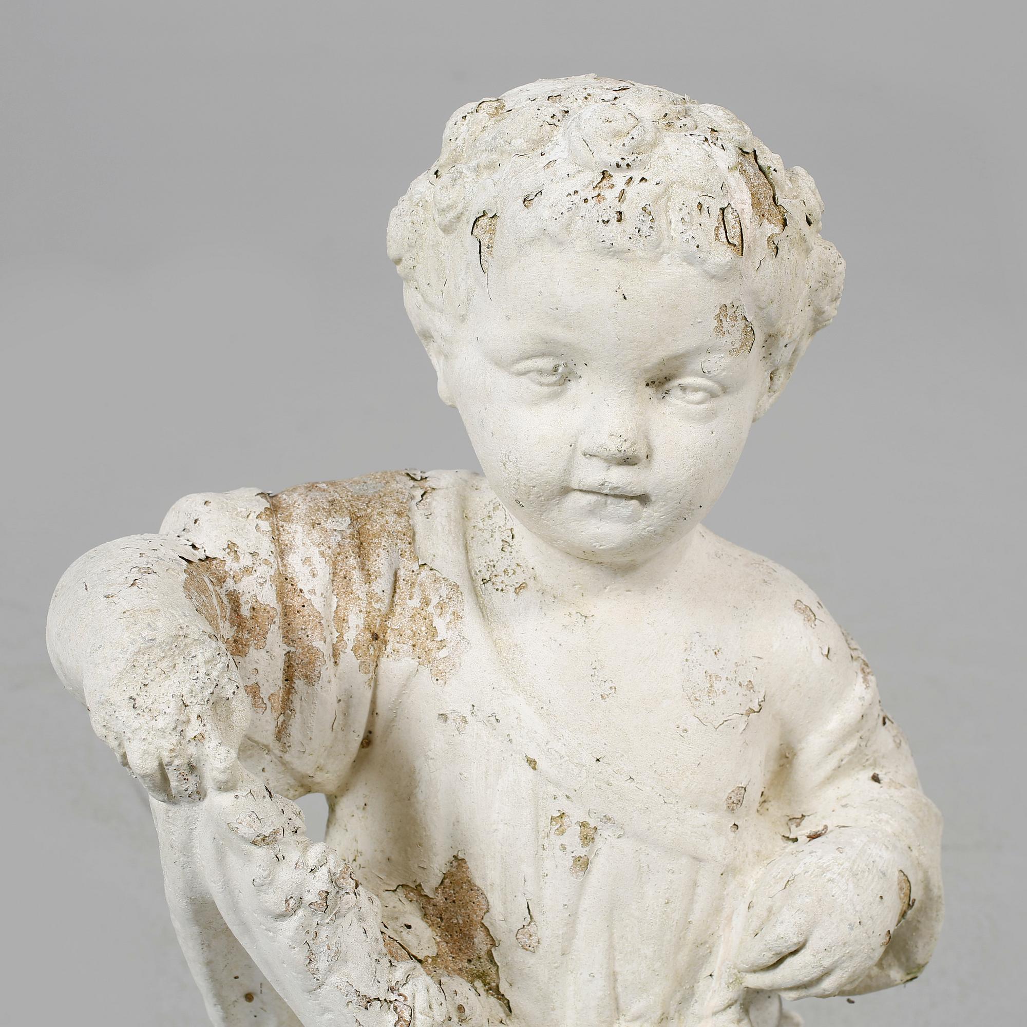 TRÄDGÅRDSSKULPTUR, stenmassa, 1900-talets mitt.