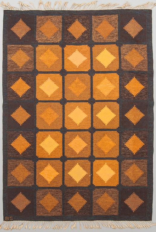 MATTA, rölakan, monogramsignerad BS, 1900-talets mitt. Ca 226 x 160 cm.
