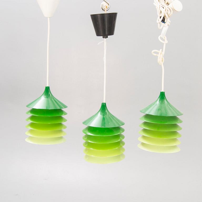 Bernt Boysen, fönsterlampor/taklampor, 3 st, "Duett", IKEA, modellen formgiven 1983.