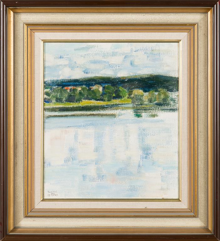 Axel Haartman, olja på pannå, signerad och daterad Ruovesi 1903.