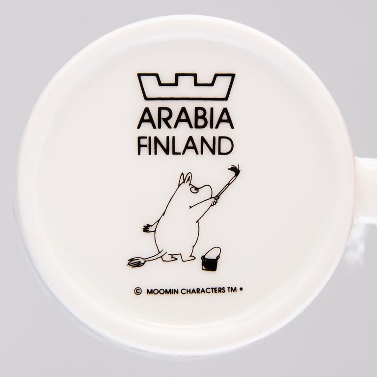 MUMINMUGGAR, 8 st, porslin, "Specialmuggar" Moomin Characters, Arabia 2010-2017.