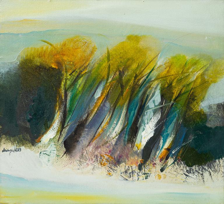 Dilip Dasgupta, Two landscapes.