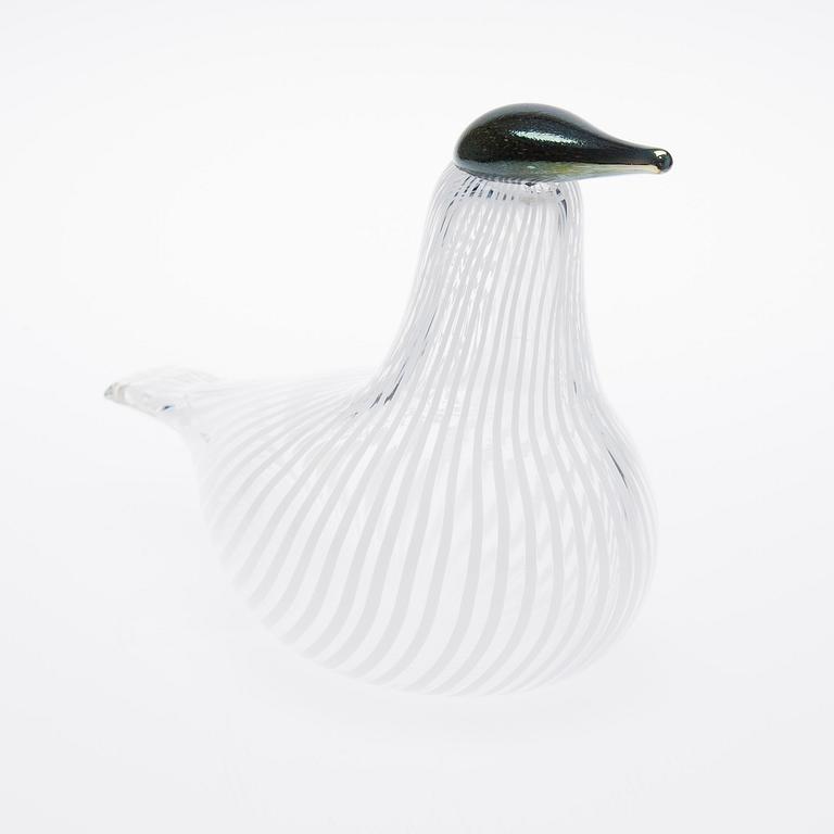 OIVA TOIKKA, FÅGEL, Suomen Sotka. Signerad  O.Toikka, Nuutajärvi 1992, 80/1992.