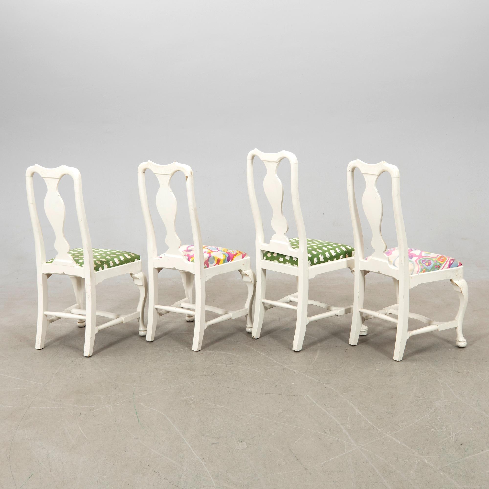 Chairs 8 pcs late Baroque and late Baroque style 17/20th century.