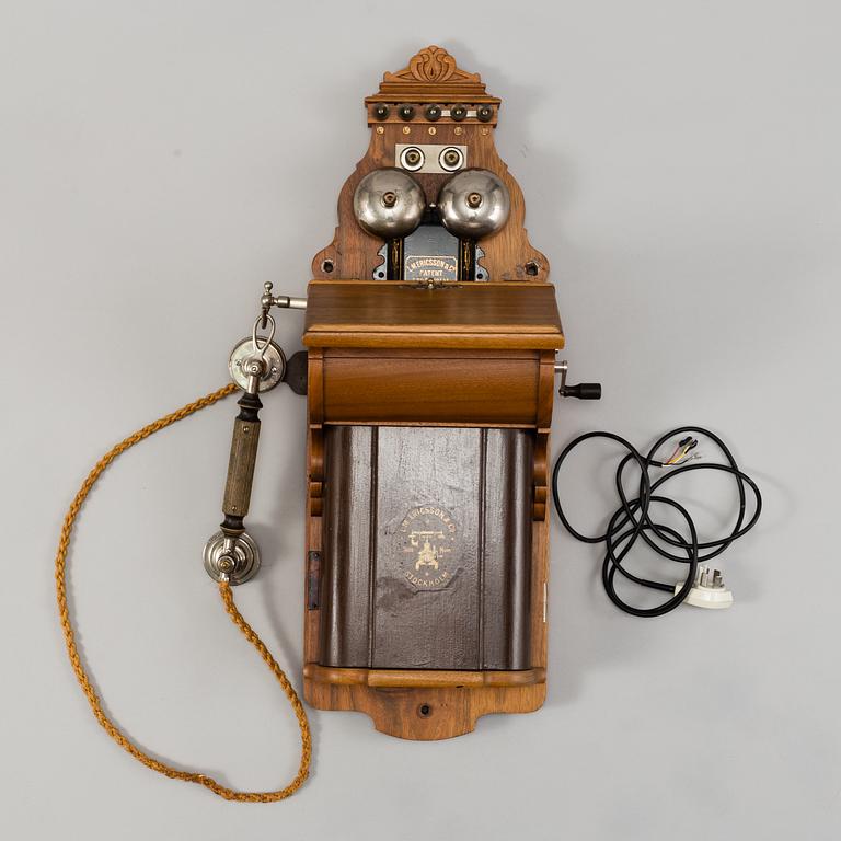 VÄGGTELEFON, L. M. Ericsson, Stockholm, 1914.