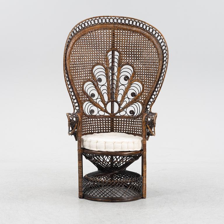 Påfågelstol, 1970-80-tal.