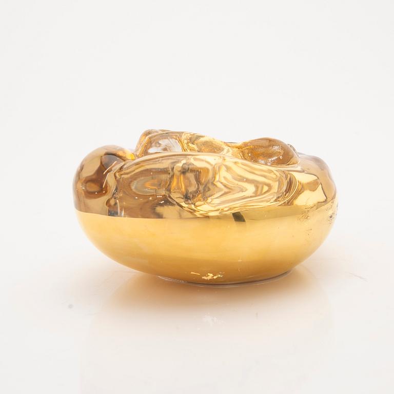 Åsa Jungnelius, Ljuslykta, "Snippa Gold", Limited edition, Kosta Boda, 2000-tal.
