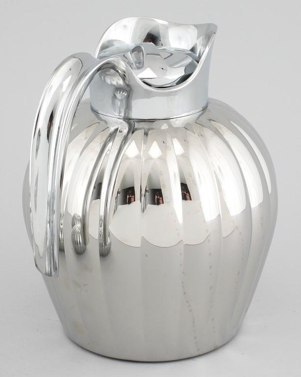 TERMOSKANNA samt PÅSKÄGG, 2 st, rostfritt stål, delvis Sigvard Bernadotte, Georg Jensen, 2000-tal.