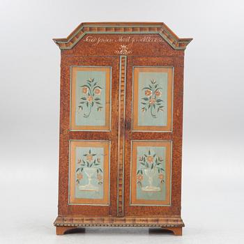 Skåp, allmoge, Värmland, daterat 1851.