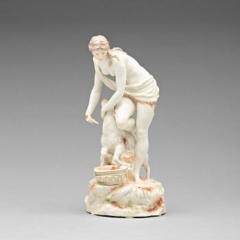 266. A Ludwigsburg porcelain figure, Germany, 18th Century.