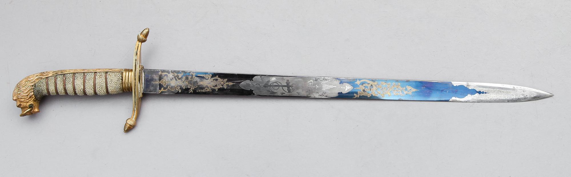 STICKERT, flottan, märkt Galt, Gieve & Co, Outfitters, Portsmouth, England, 1800-talets andra hälft.