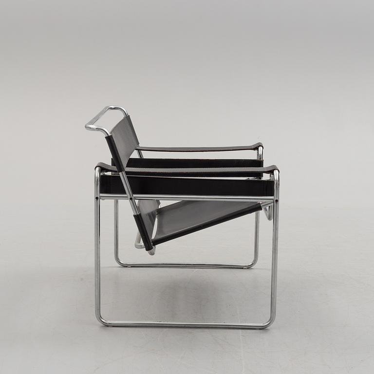 MARCEL BREUER, A 'Wassily' easy chair, Gavina, Italy.