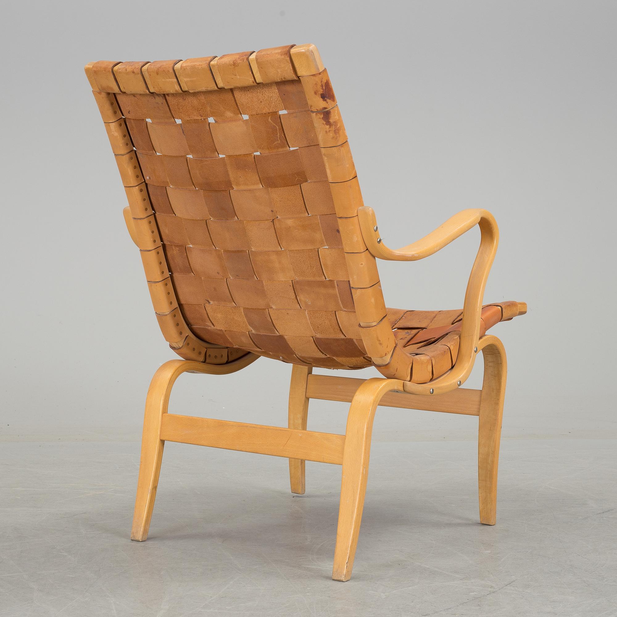 BRUNO MATHSSON, fåtölj, "Eva", 1974.