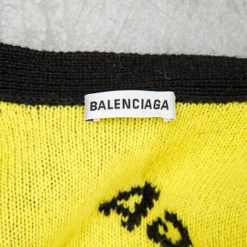 Balenciaga, knitted wool cardigan, size S.