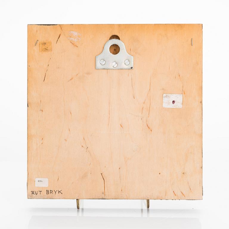 Rut Bryk, a 1980's 'Window' relief signed Rut Bryk.