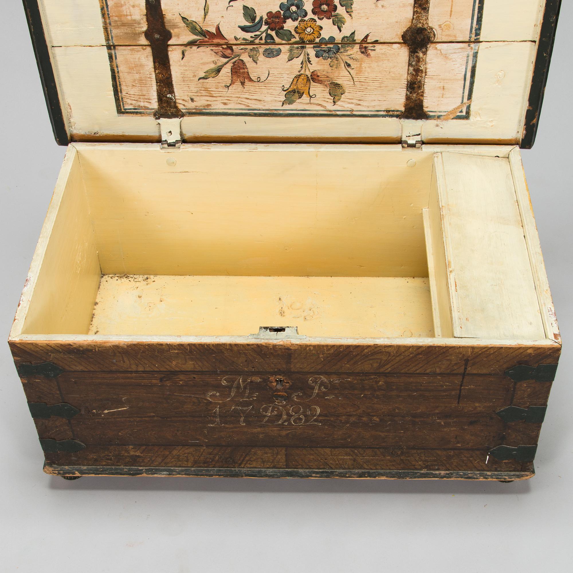 Kista, allmoge, daterad 1782.