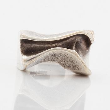 Björn Weckström,  "Sirene" sterling silver ring, Lapponia 1977.