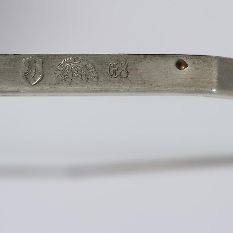 Firma Svenskt Tenn, a pewter wall mirror model "244", Stockholm, 1931.