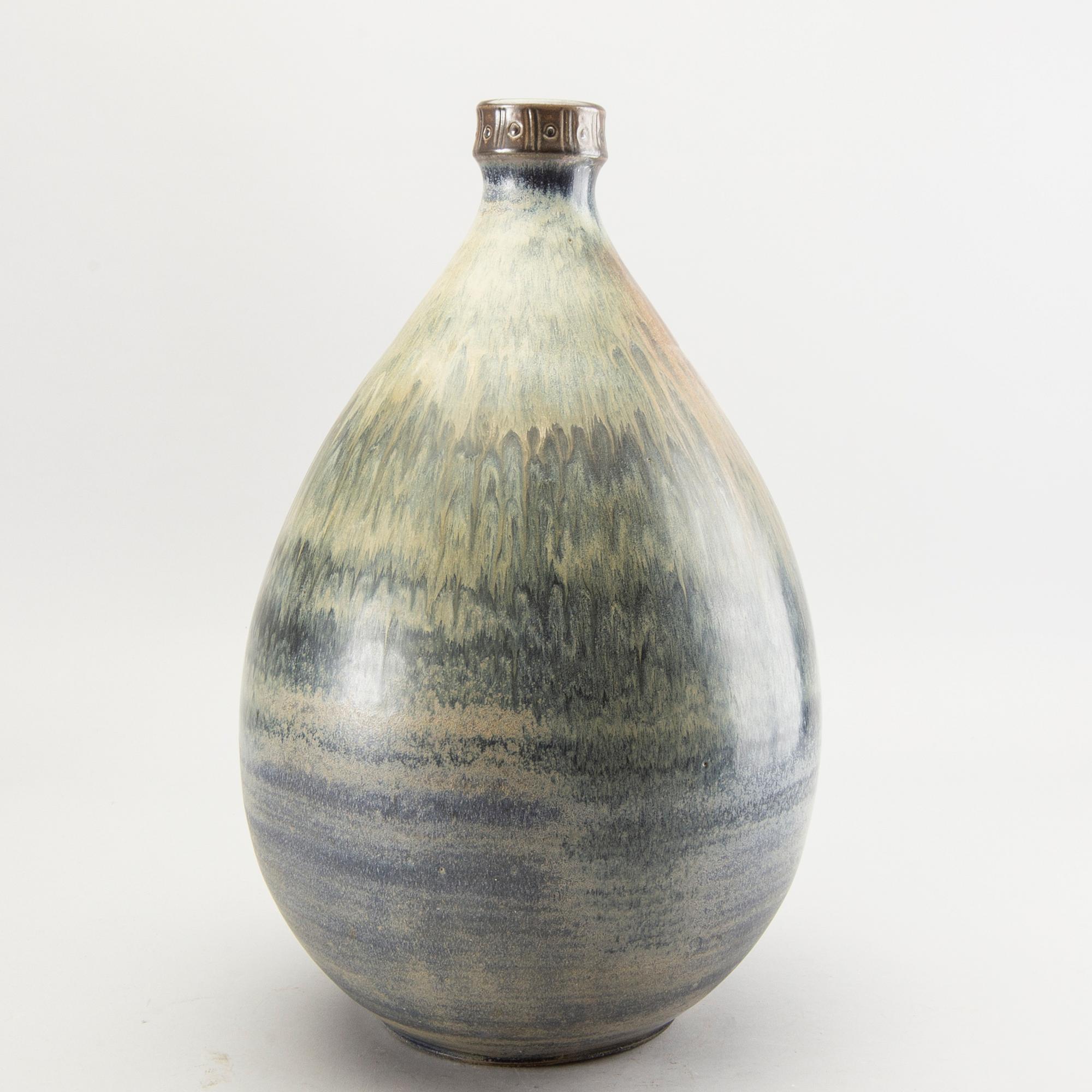 A ceramic floor vase by Arthur Andersson for Vallåkra, Sweden.