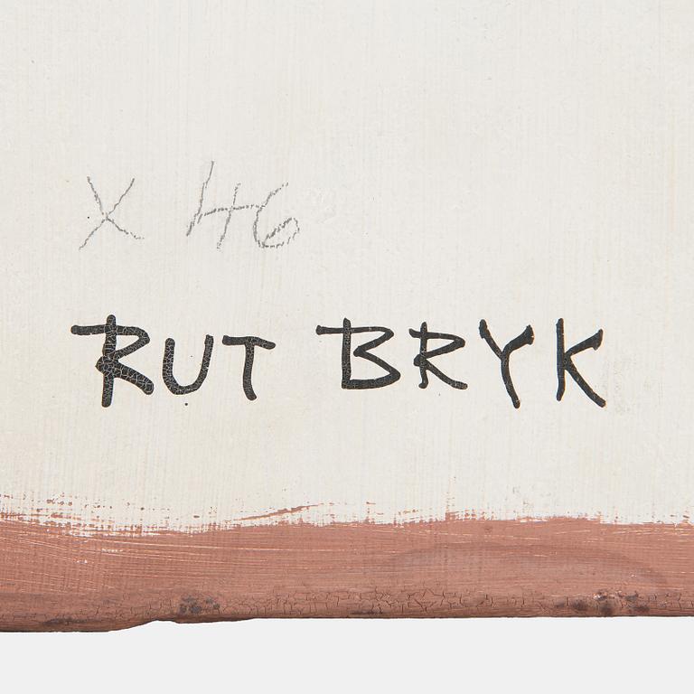 Rut Bryk, relief, signed a tergo.