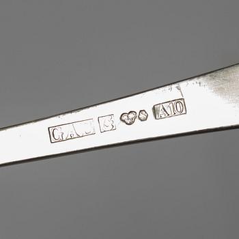 Jacob Ängman, an 84-piece silver cutlery service, model 'Rosenholm', GAB, Eskilstuna and Stockholm, including 1975.
