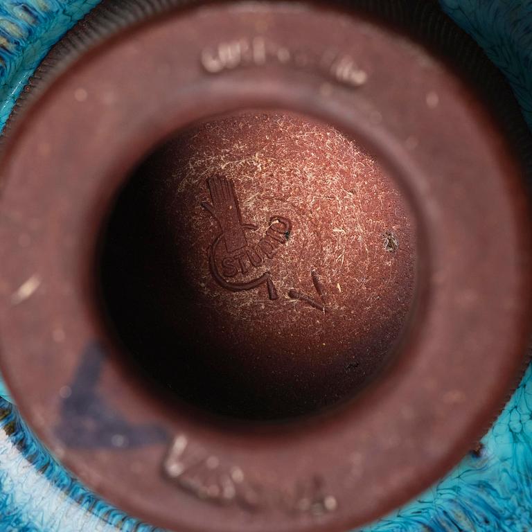 Wilhelm Kåge, skål, "Farsta", stengods, Gustavsbergs Studio 1952.