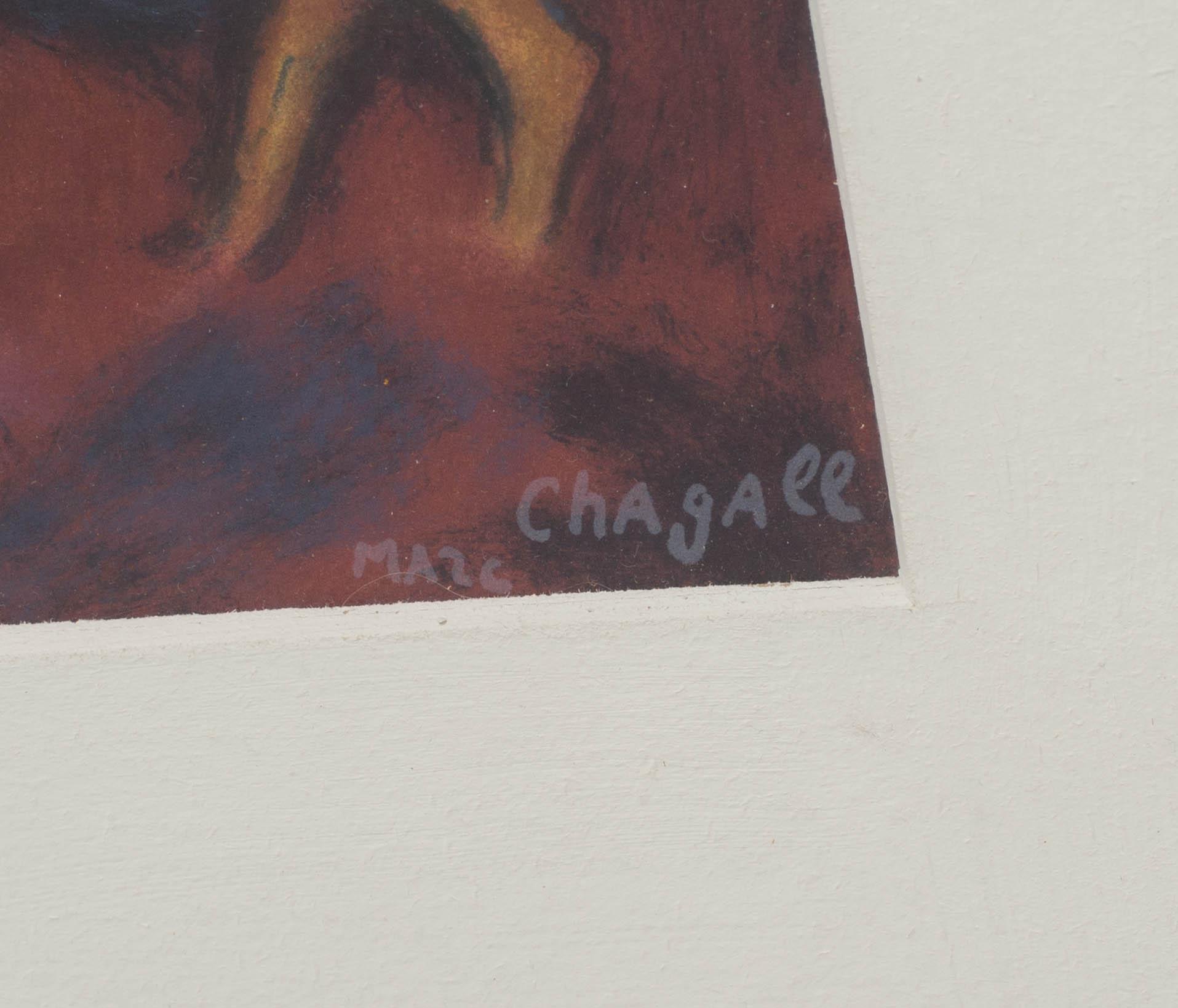 MARC CHAGALL, efter, färglitografi, tryckt signatur, numrerad 2757/5000.