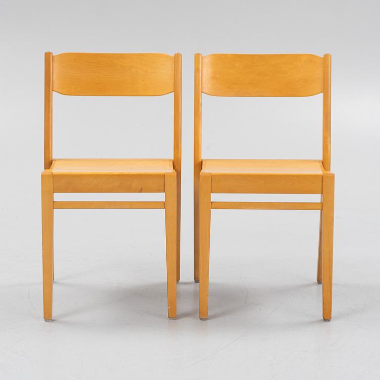A set of six chairs, Edsbyverken, Sweden, mid 20th Century.