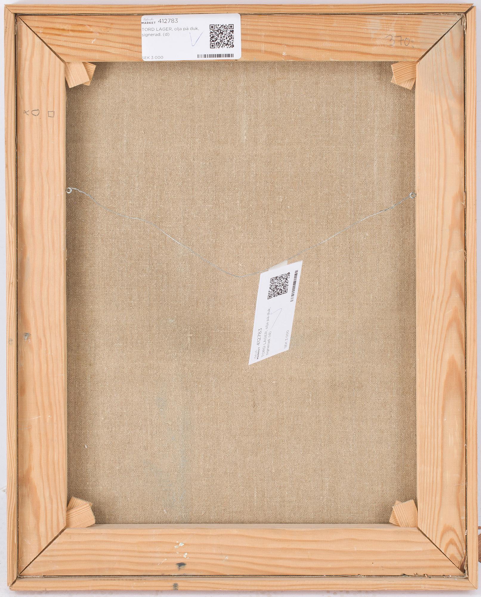 TORD LAGER, olja på duk, signerad.