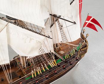 A ship model, "Norske Løve", second half of the 20th century.