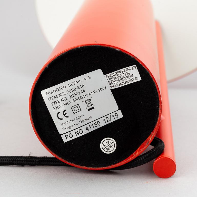 Verner Panton, bordslampa, "Reflect", Frandsen, Danmark.