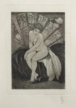 GERHARD HENNING, etsning, monogramsignerad.