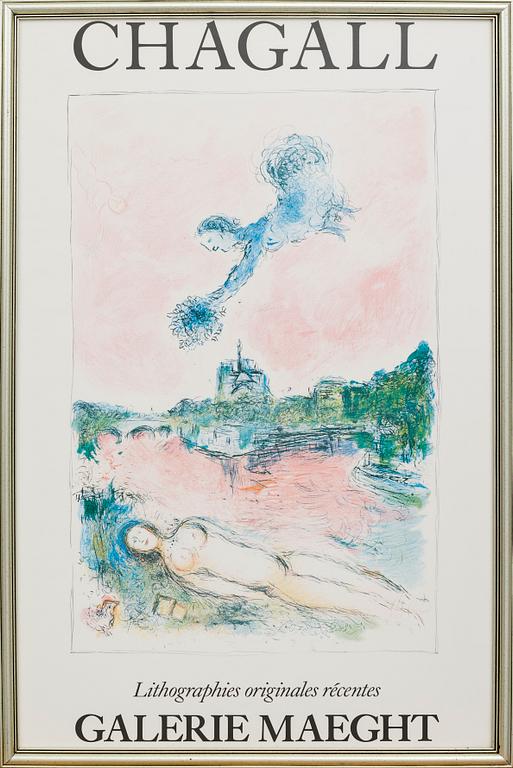 MARC CHAGALL, poster, Galerie Maeght.