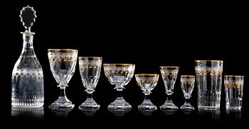 1205. A Kosta ´Junior´ 87 pieces glass service.