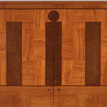 Carl Malmsten, a veneered cabinet, executed by Hjalmar Jackson, Stockholm 1935.