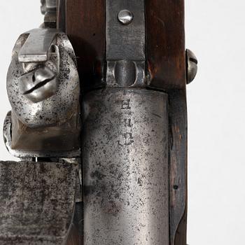 Flintlåsgevär svenskt, m/1815 med bajonett.