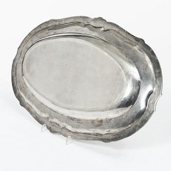 A French silver dish, mark of Adolphe Boulenger, Paris, 1876-1899.