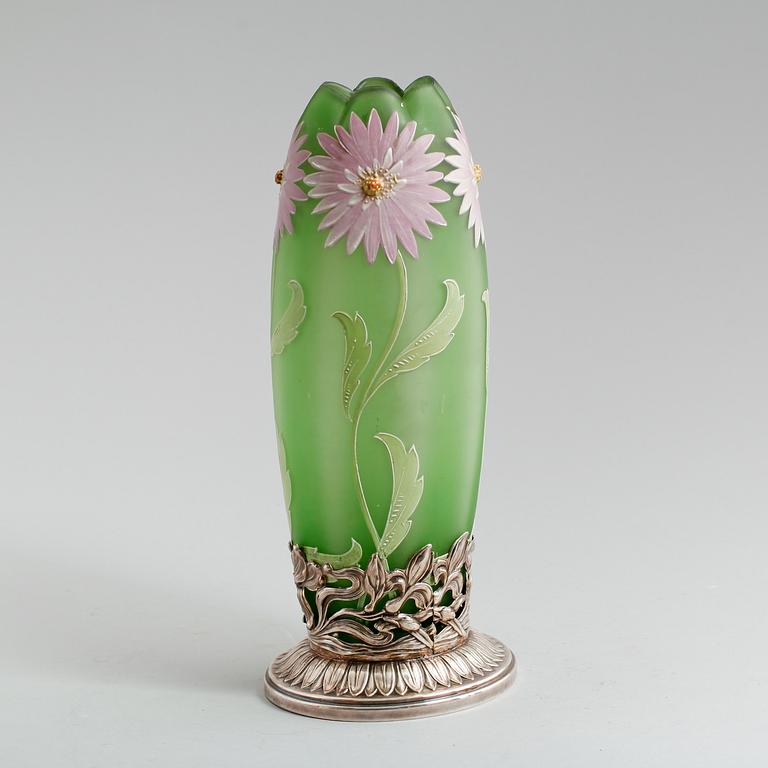 VAS, glas och nysilver, jugend, tidigt 1900-tal.