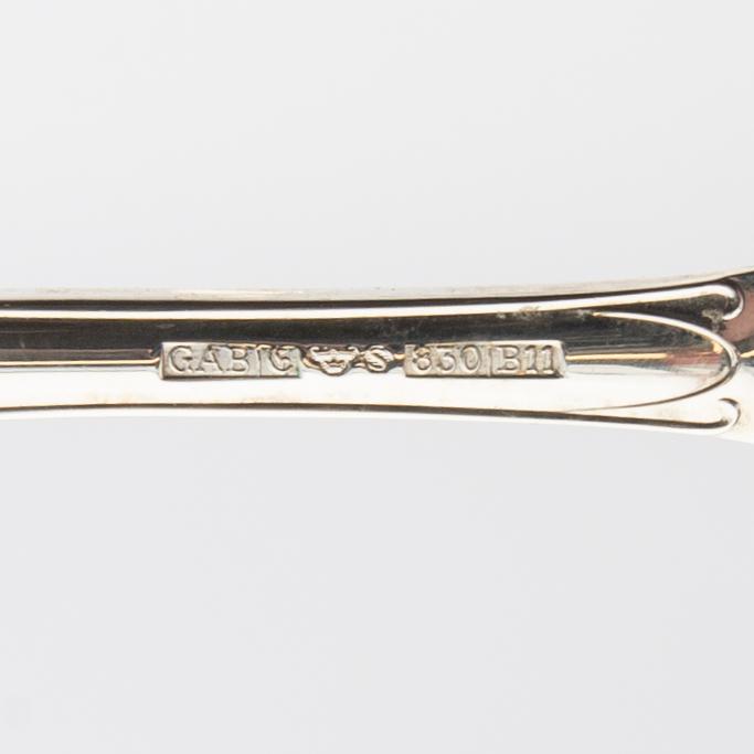 Fish cutlery 28 pcs "Olga" silver GAB Eskilstuna 1990s.