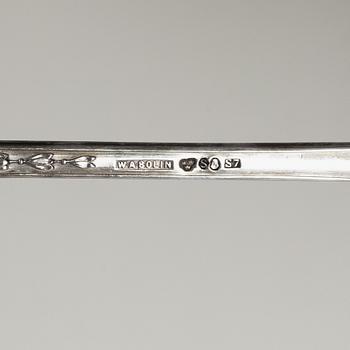 W.A. Bolin, Bestickuppsättning, 65 delar, silver, modell F, Stockholm, bl a 1926.