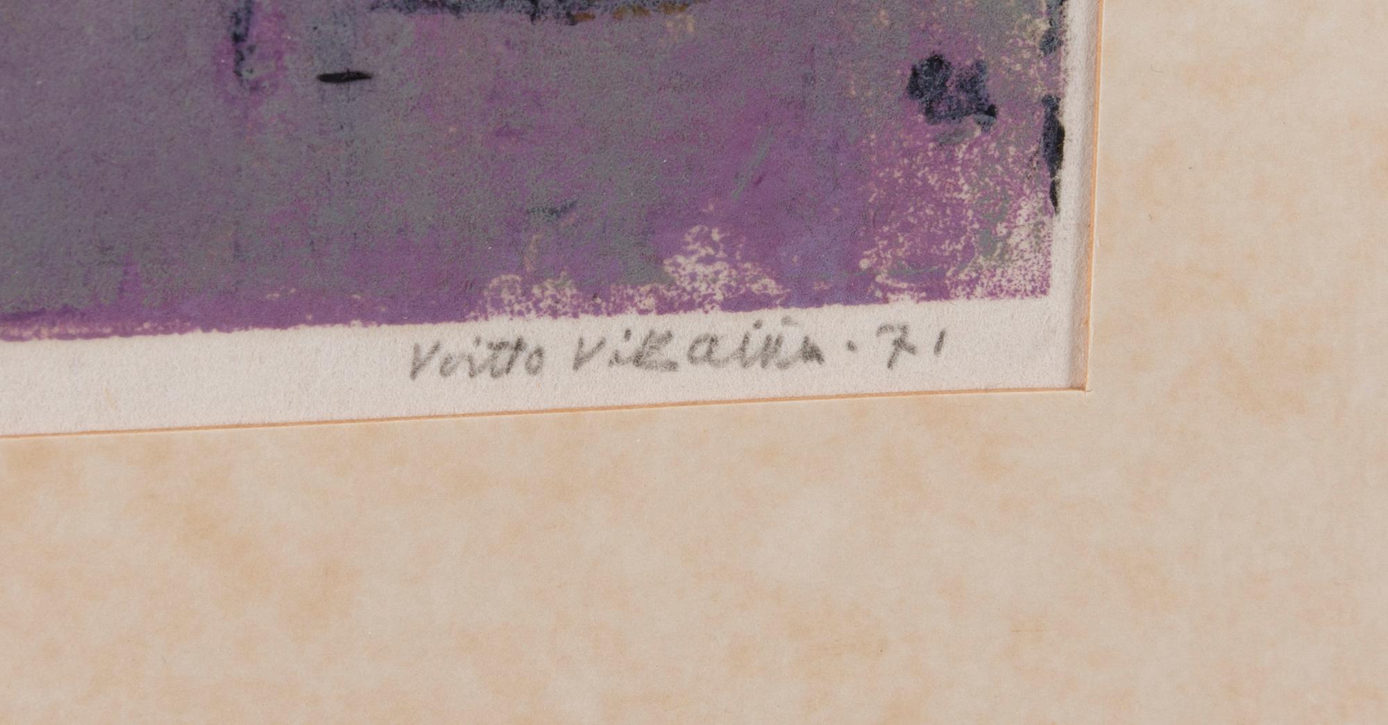 VOITTO JALMARI VIKAINEN, träsnitt, signerad, daterad -71 och numrerad 29/35. Konstnärens avdrag.