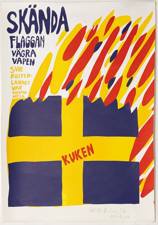 Carl Johan De Geer, "Skända Flaggan".