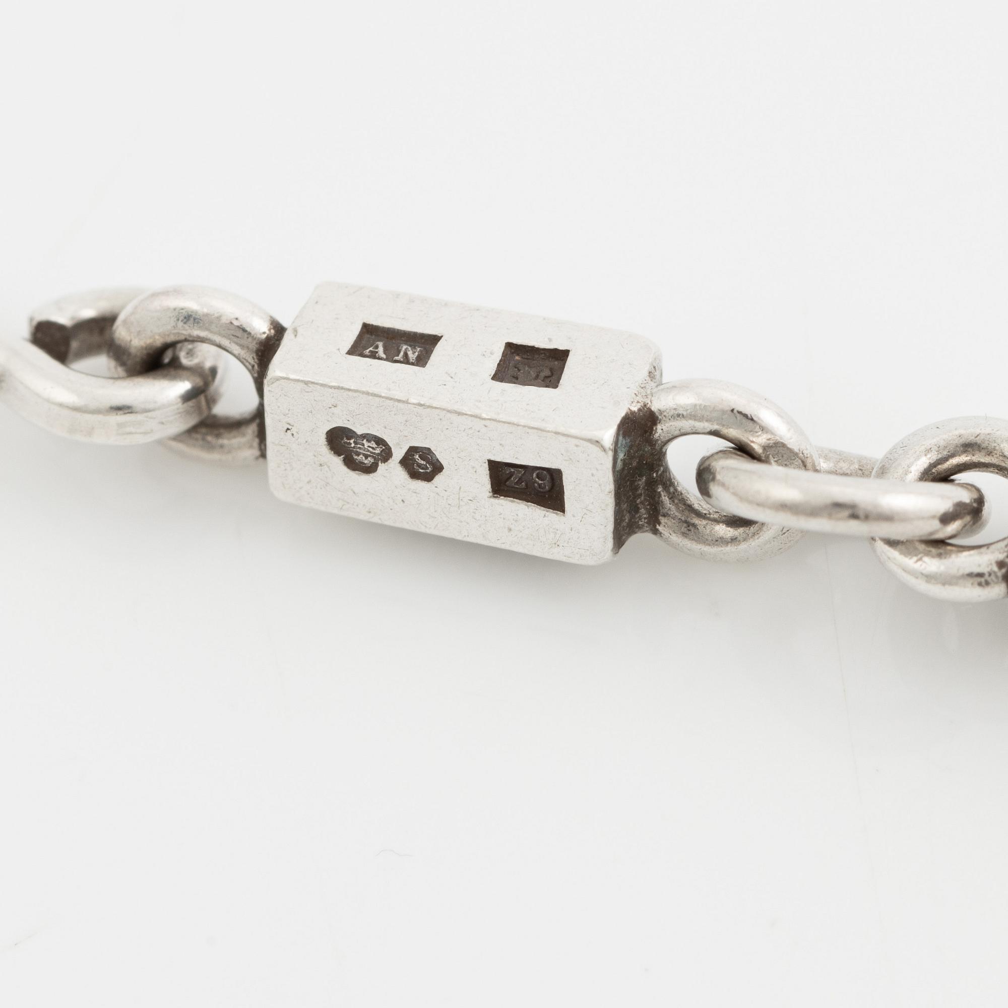 Wiwen Nilsson, a necklace, sterling silver, Lund 1974.